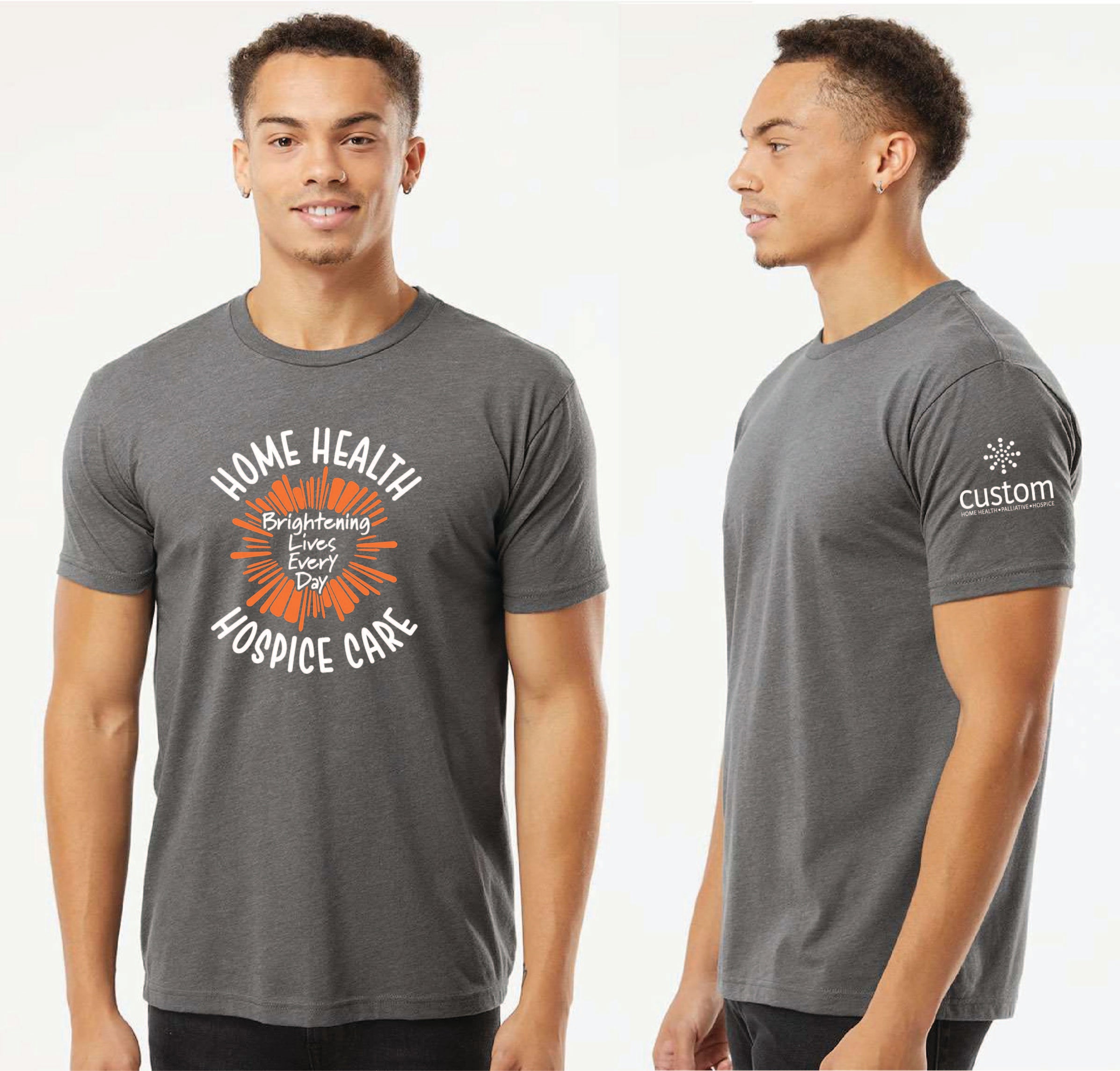 Custom Home Health - Brightening Lives Every Day Unisex Next Level Blend T-Shirt