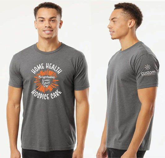 Custom Home Health - Brightening Lives Every Day Unisex Next Level Blend T-Shirt