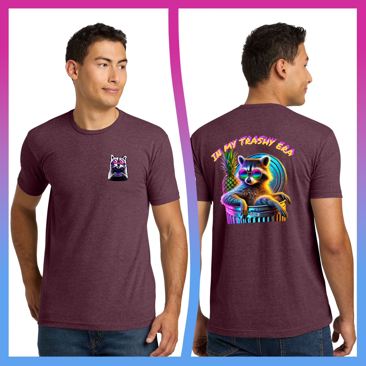 Domino Effect Apparel -  In My Trashy Era Printed Unisex Next Level Blend Tee