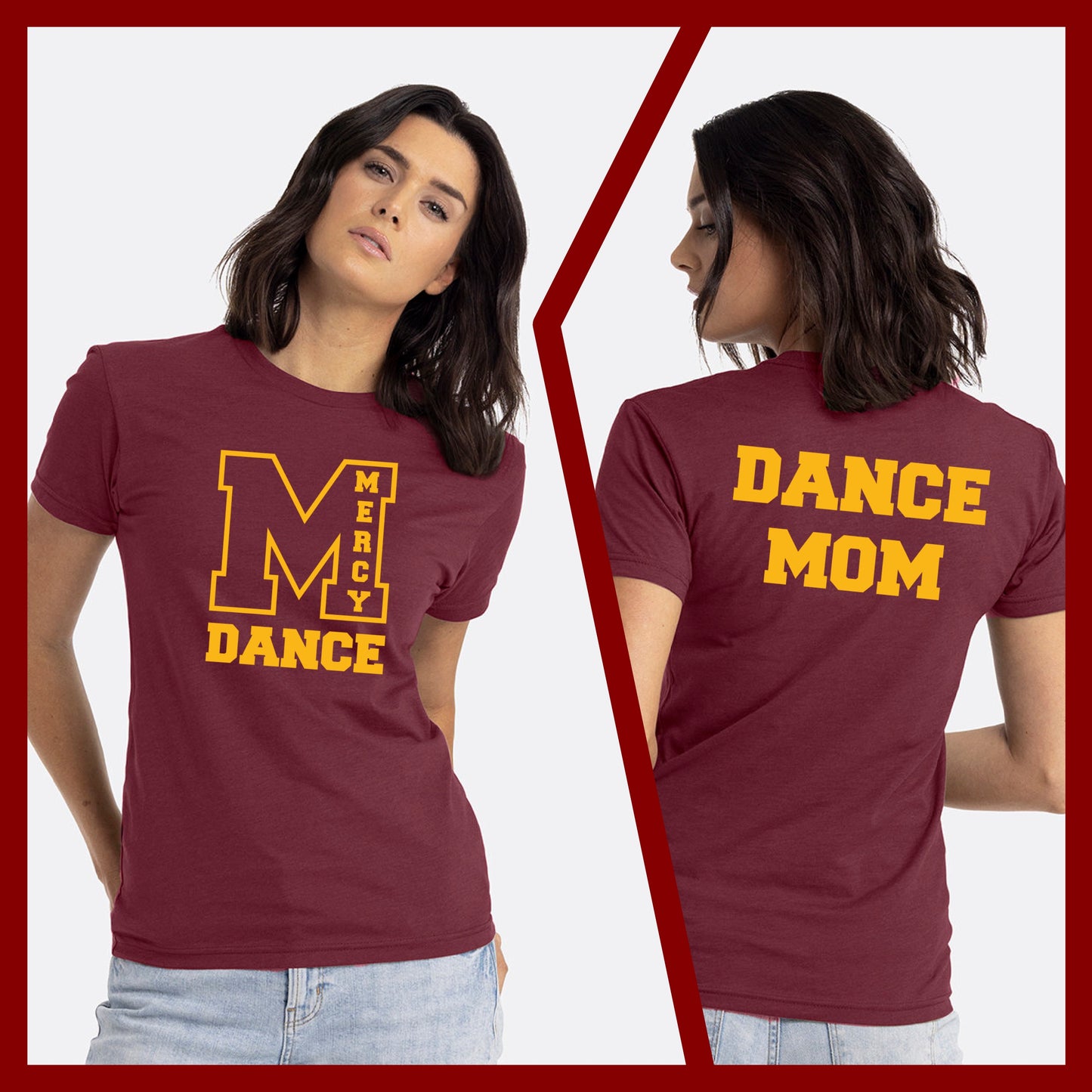 Mercy Varsity Dance - MOM/DAD Unisex Blended Comfort T-Shirt (Double Sided)