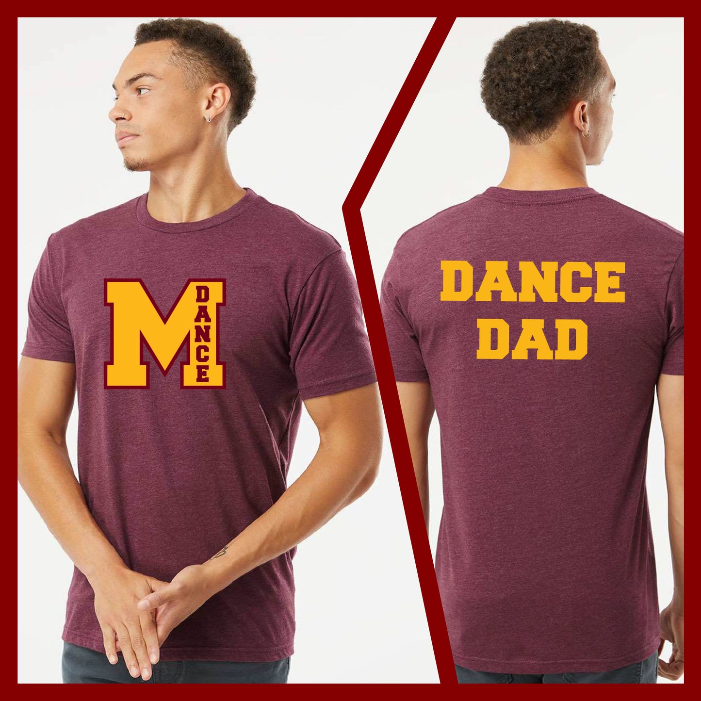 Mercy Varsity Dance - MOM/DAD Unisex Blended Comfort T-Shirt (Double Sided)