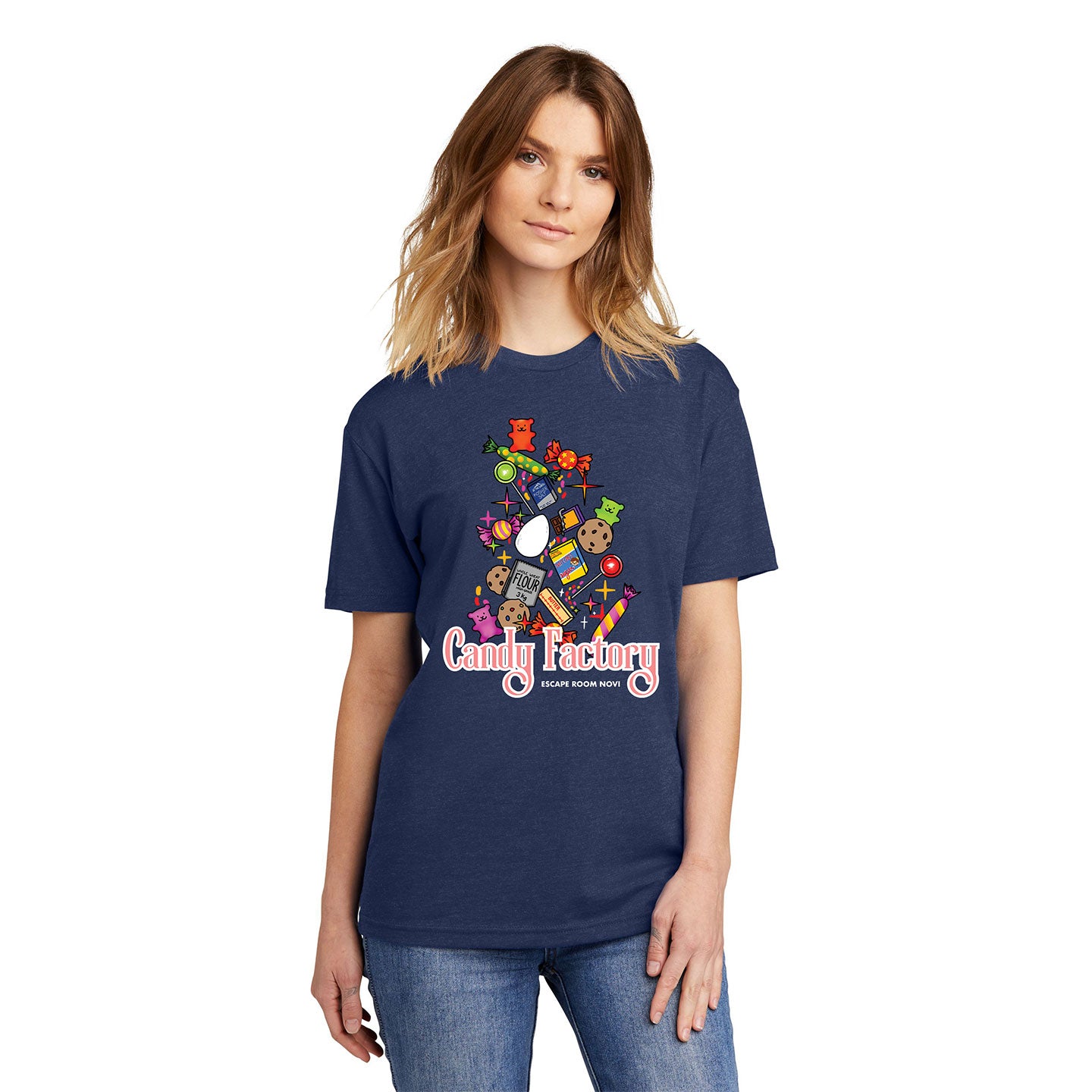 Escape Room Novi - S1 Candy Factory Adult Next Level Blend T-Shirt