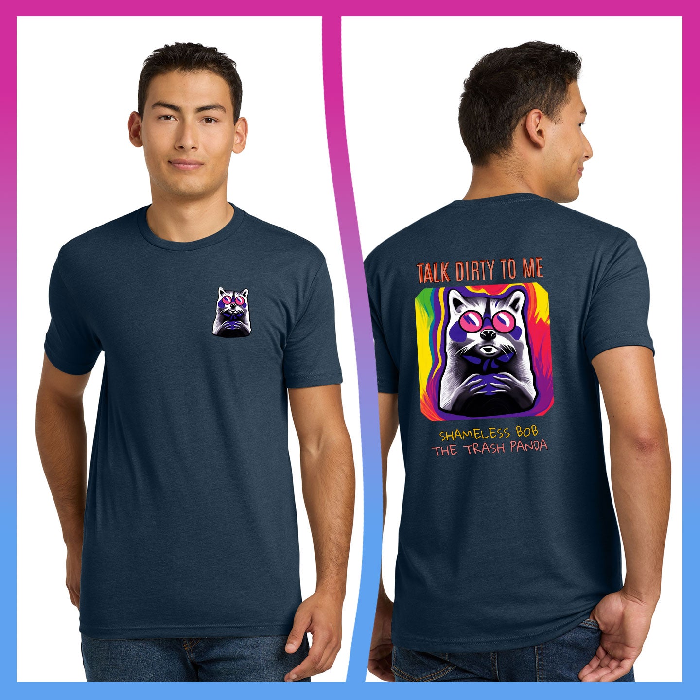 Domino Effect Apparel -  Shameless Bob Printed Unisex Next Level Blend Tee