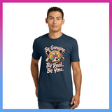 Domino Effect Apparel -  Be Genuine Bob Printed Unisex Next Level Blend Tee