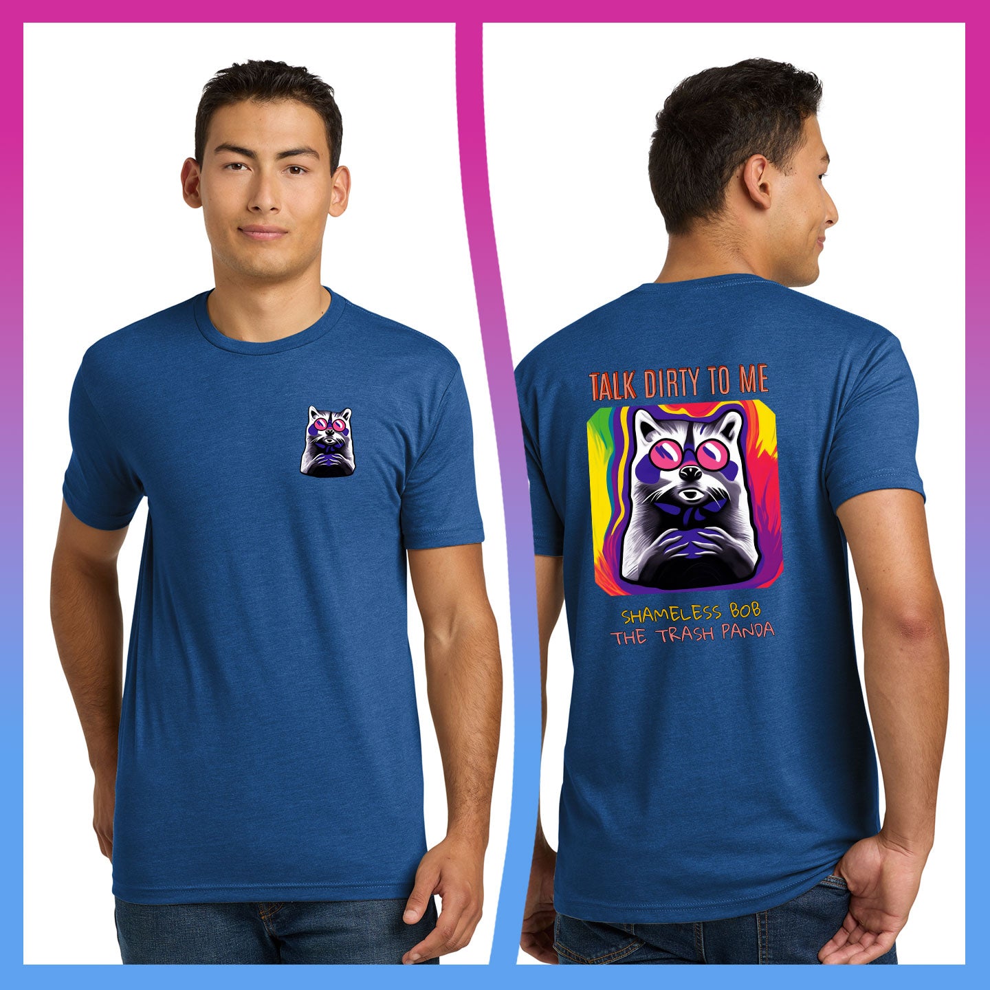 Domino Effect Apparel -  Shameless Bob Printed Unisex Next Level Blend Tee