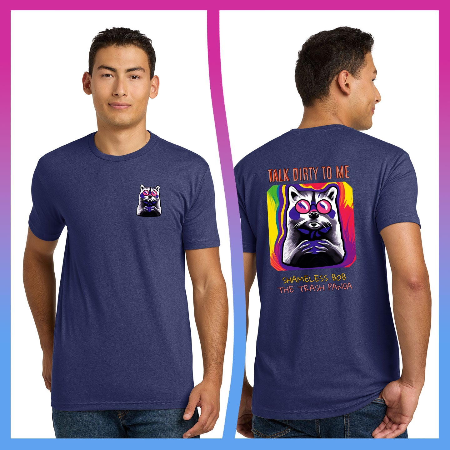 Domino Effect Apparel -  Shameless Bob Printed Unisex Next Level Blend Tee