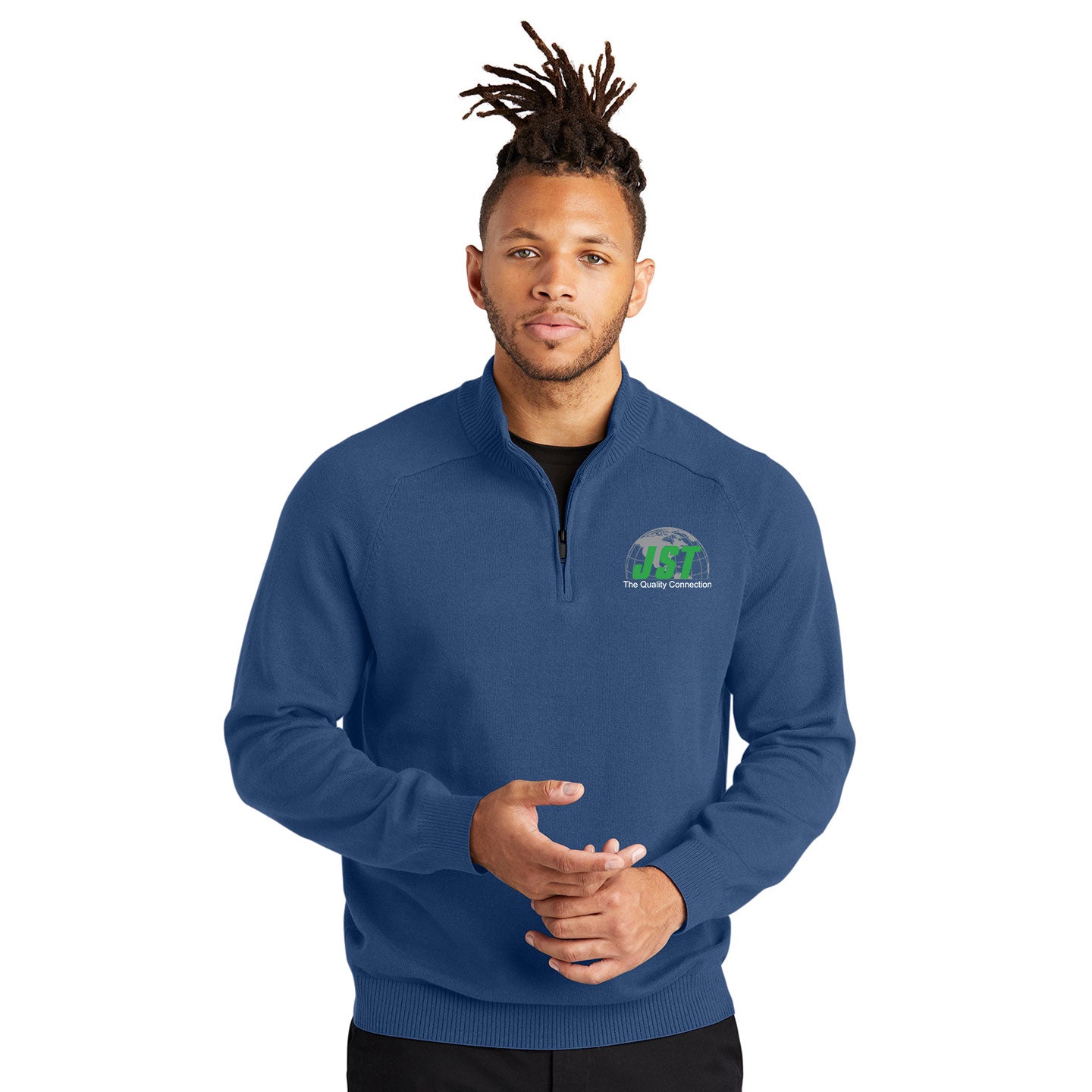JST - Mercer+Mettle Embroidered 1/4-Zip Sweater