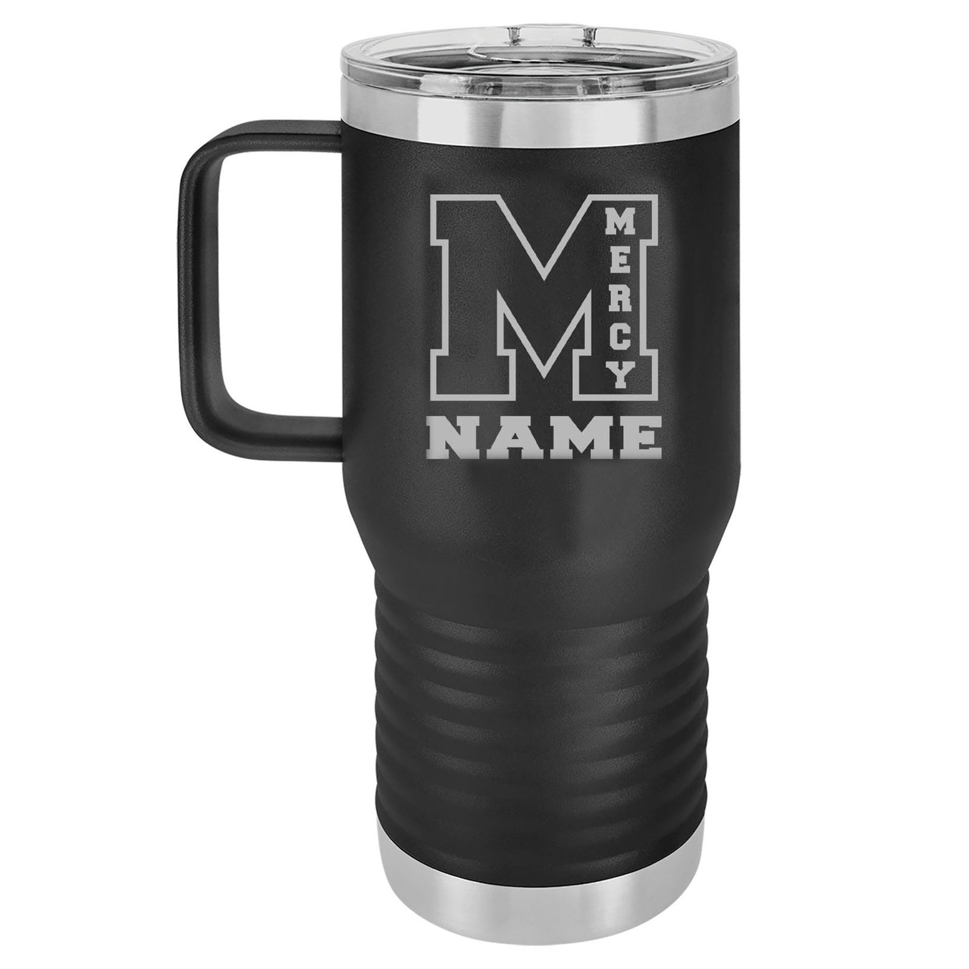 Mercy High School Custom Laser Engraved Name Polar Camel Vacuum Insulated Travel Mug with Slider Lid 20 Oz. - Mato & Hash