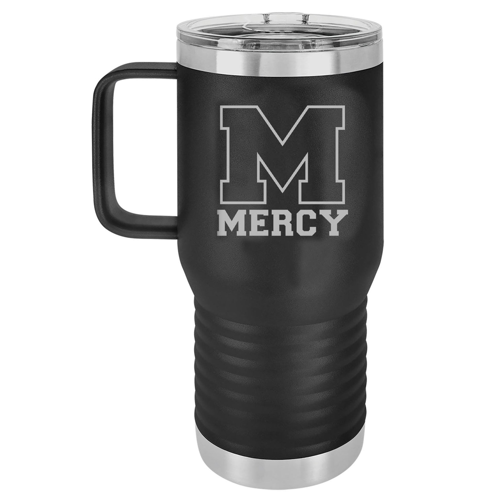Mercy High School Laser Engraved Polar Camel Vacuum Insulated Travel Mug with Slider Lid 20 Oz. - Mato & Hash