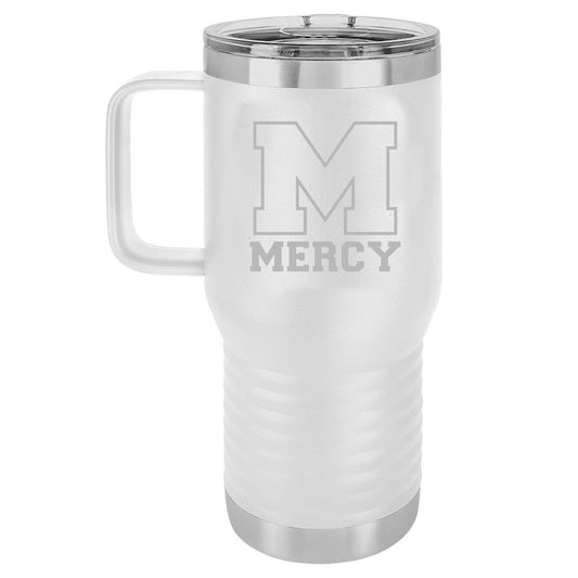 Mercy High School Laser Engraved Polar Camel Vacuum Insulated Travel Mug with Slider Lid 20 Oz. - Mato & Hash