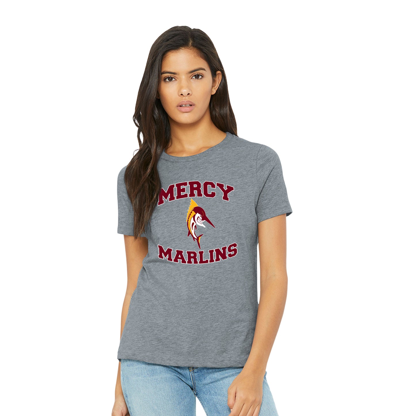 Mercy HS - Marlins Women's Bella+Canvas Relaxed Tee
