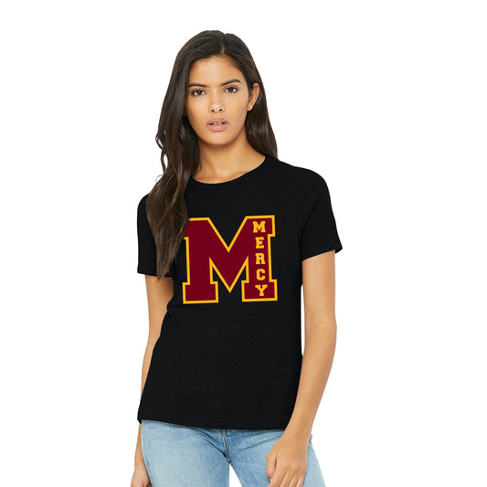 Mercy HS - Mercy Crest Women's Bella+Canvas Relaxed Tee