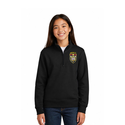 Mercy HS Uniform - Mercy Emblem Youth Port & Company 1/4-Zip Sweatshirt