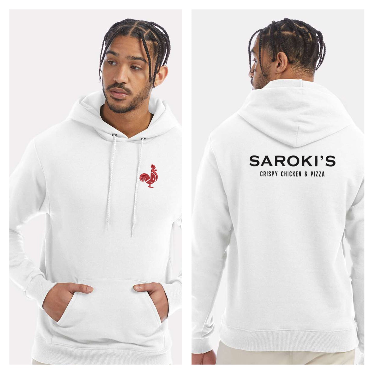 Saroki's Chicken - Embroidered Champion Reverse Weave Hooded Sweatshirt
