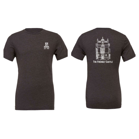 New City School - Friendly Castle - Bella + Canvas Unisex Cotton/Polyester Blend T-Shirt