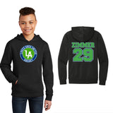 Lakes United Hockey Youth Cotton/Polyester Fleece Hooded Sweatshirt Custom Name + Number