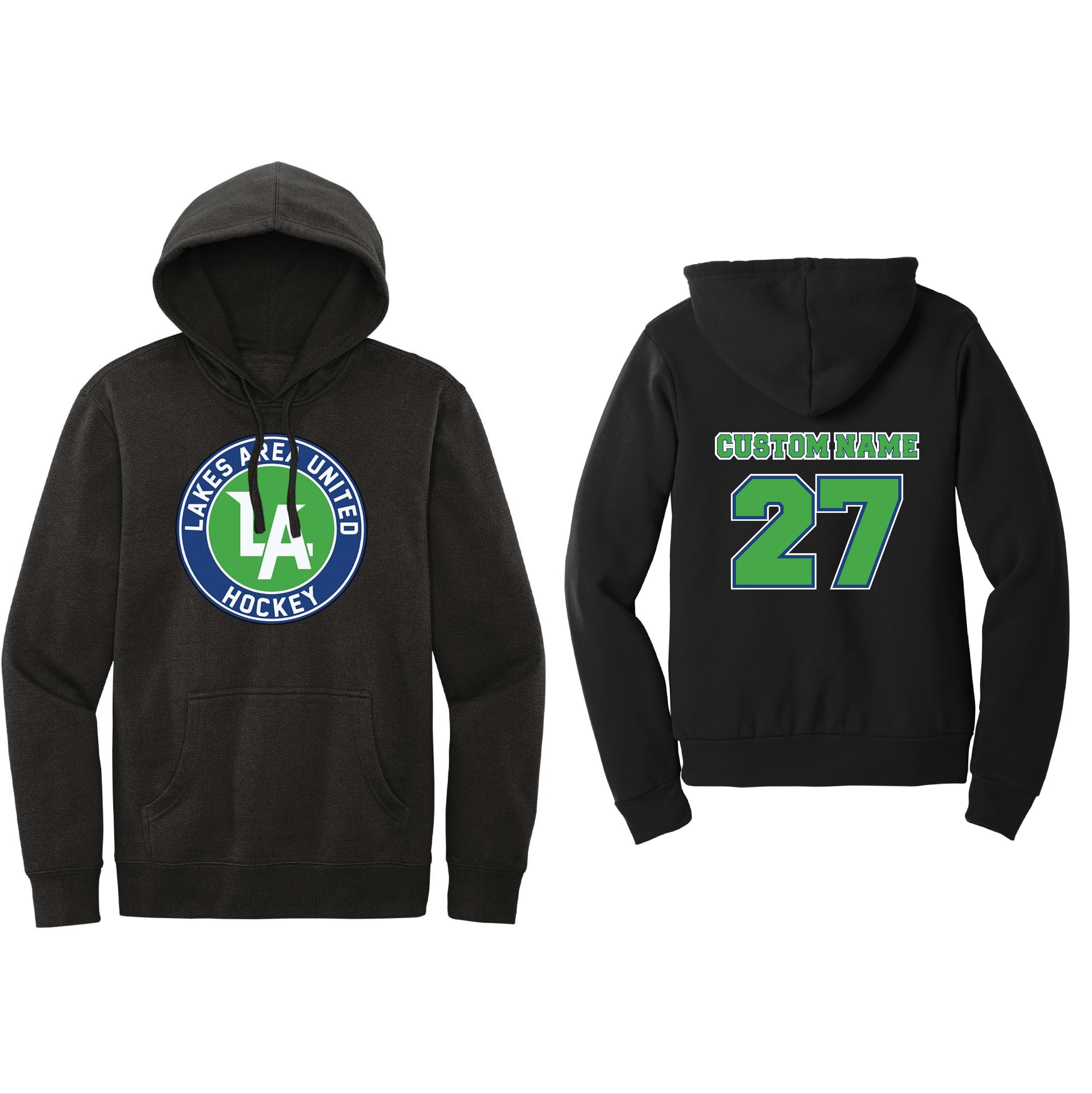 Lakes United Hockey District V.I.T. Fleece Hoodie Custom Name & Number