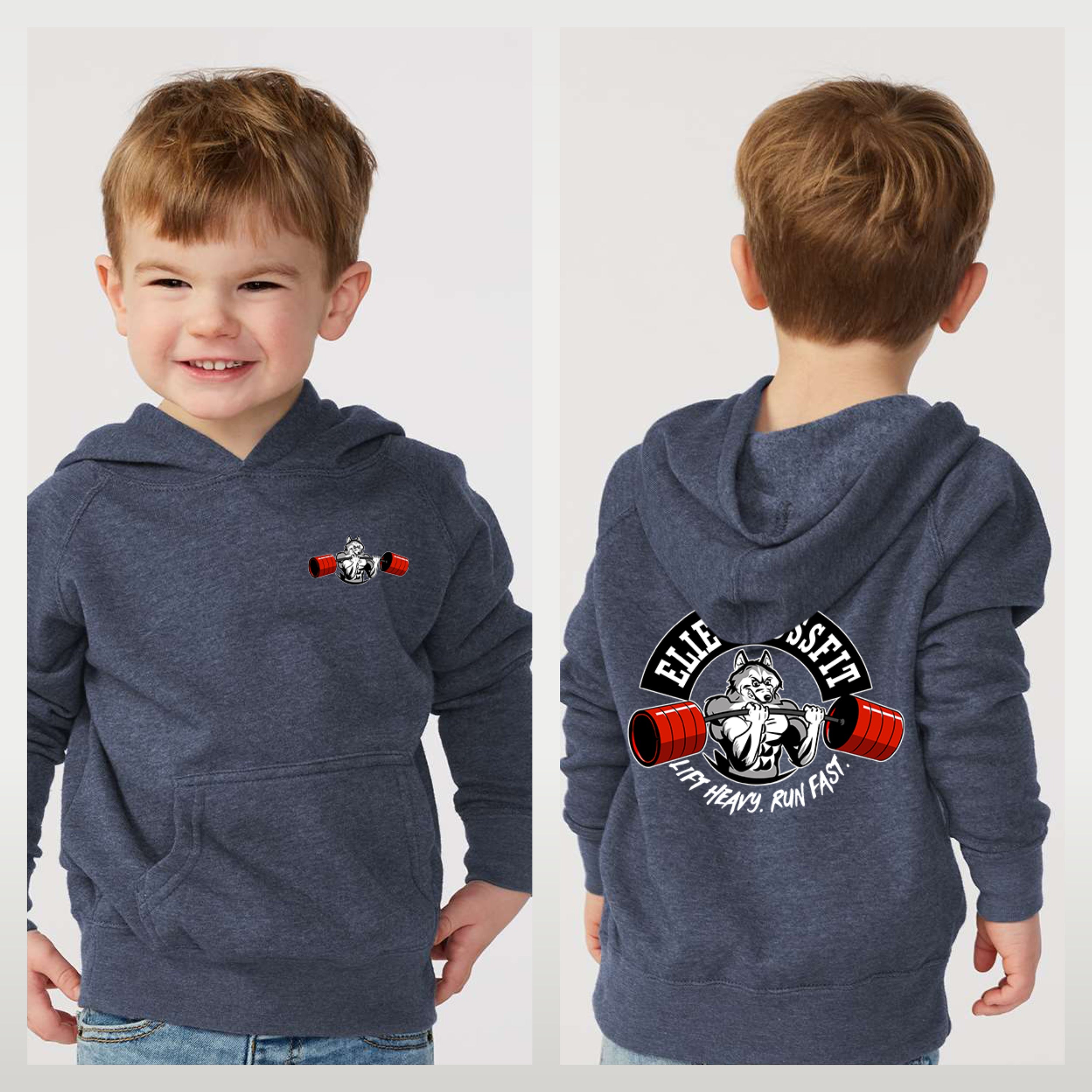 Elie Crossfit - Staff Version - Independent Trading Co. - Toddler Special Blend Hooded Raglan Sweatshirt
