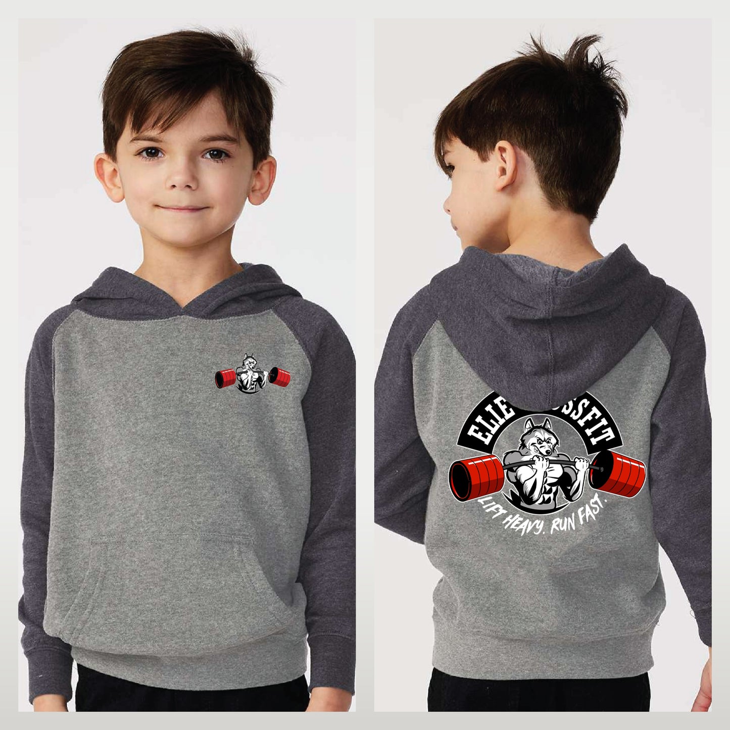 Elie Crossfit - Staff Version - Independent Trading Co. - Toddler Special Blend Hooded Raglan Sweatshirt