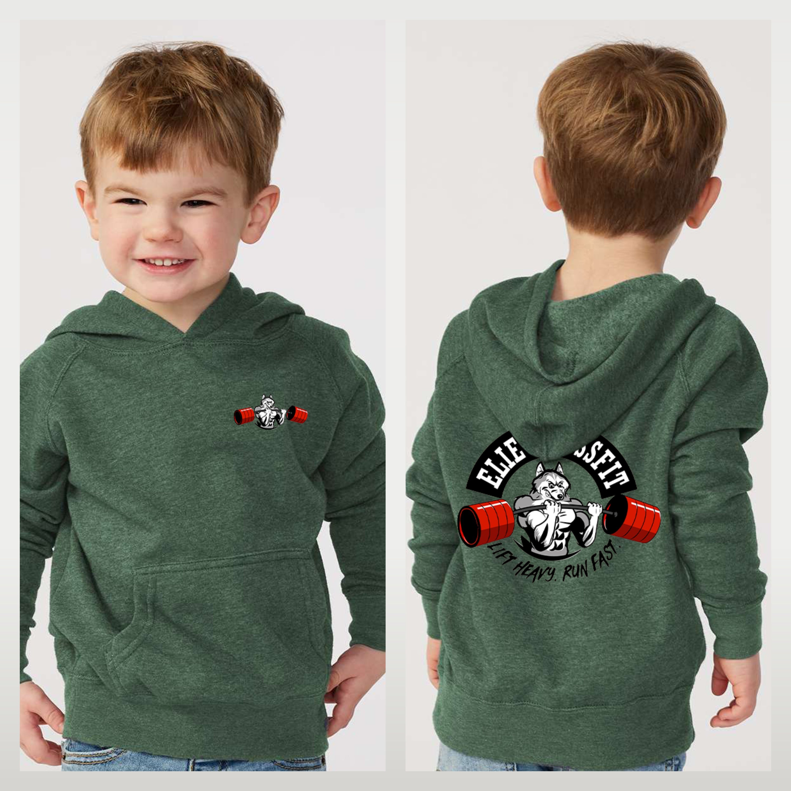 Elie Crossfit - Staff Version - Independent Trading Co. - Toddler Special Blend Hooded Raglan Sweatshirt