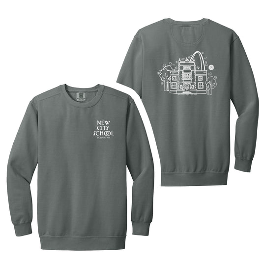 New City School - Joy of Learning  Comfort Colors Crewneck Sweatshirt