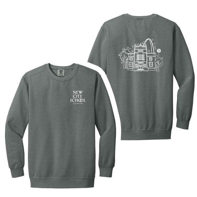 New City School - Joy of Learning  Comfort Colors Crewneck Sweatshirt