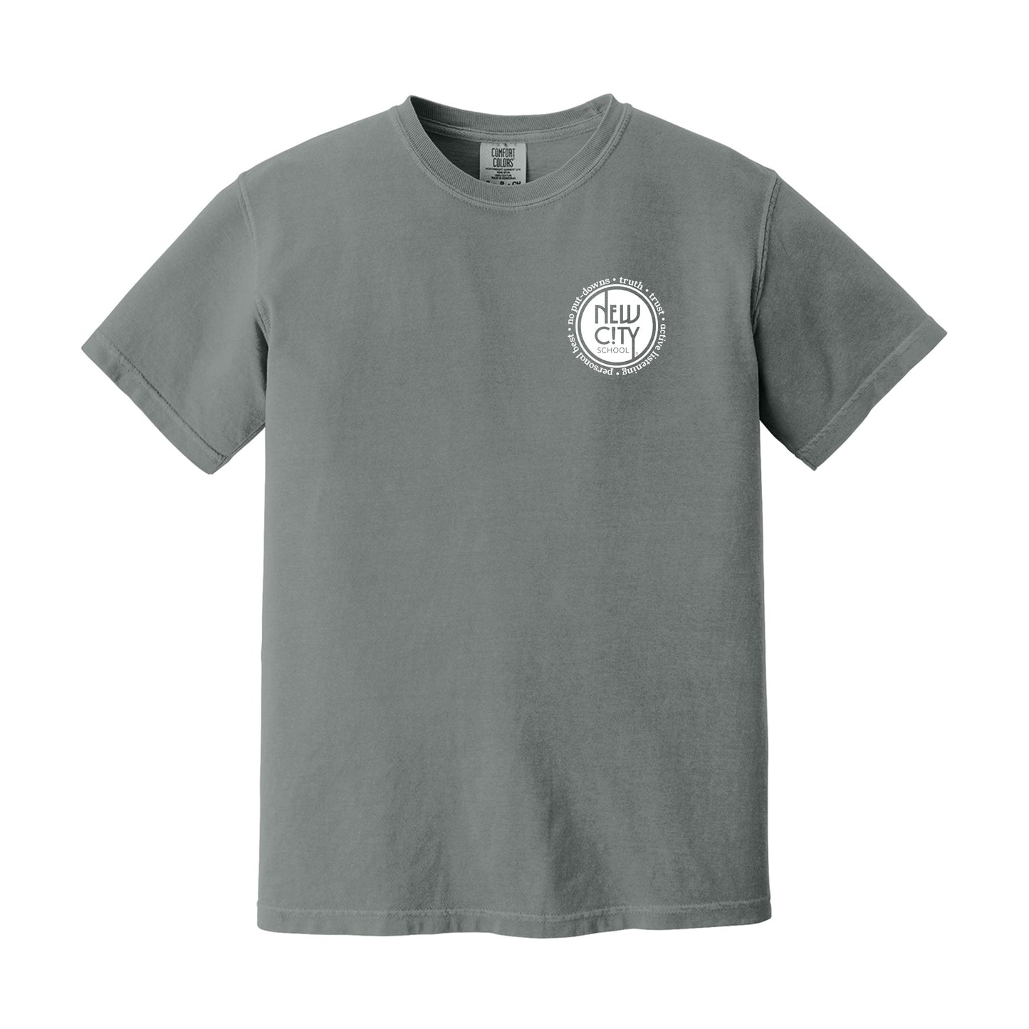 New City School - Rules Circle Unisex Comfort Colors Heavyweight Tee