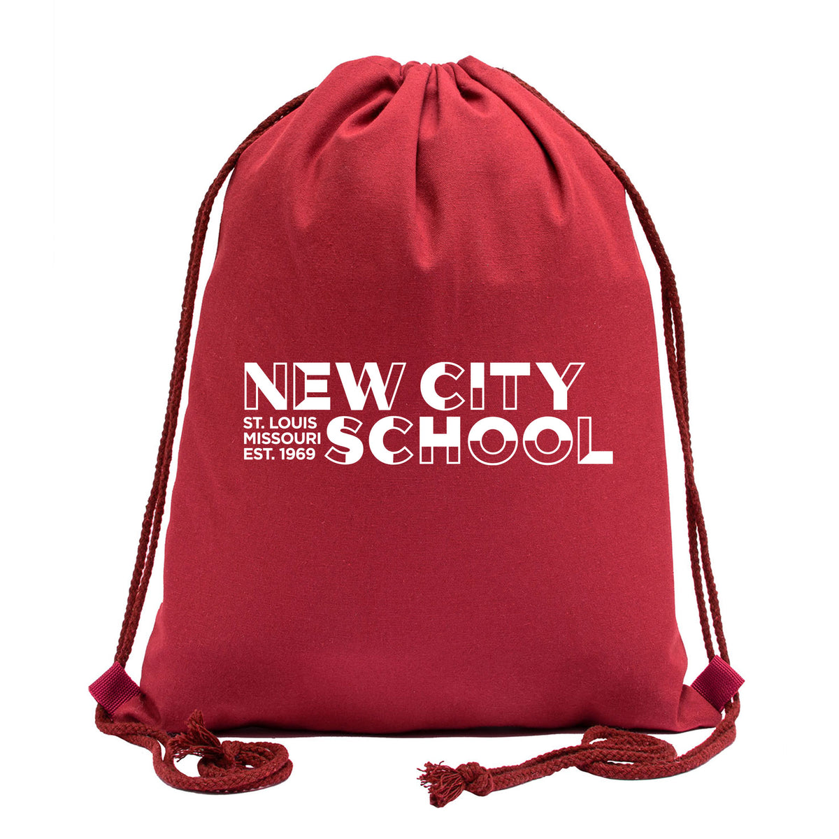 New City School - Building Blocks Cotton Drawstring Bag