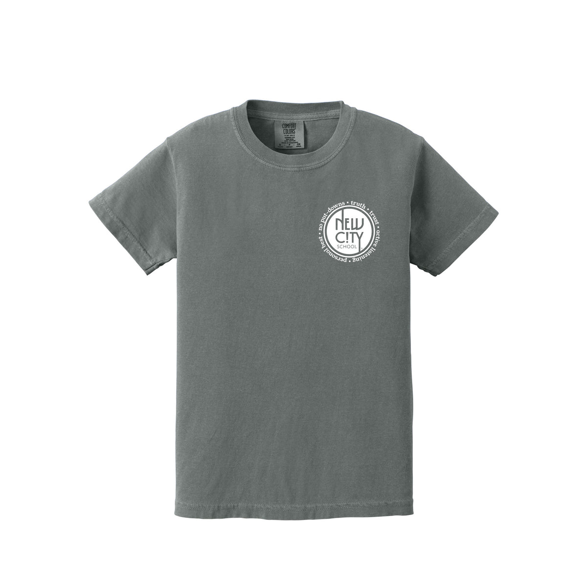New City School - Rules Circle Youth Comfort Colors Heavyweight Tee