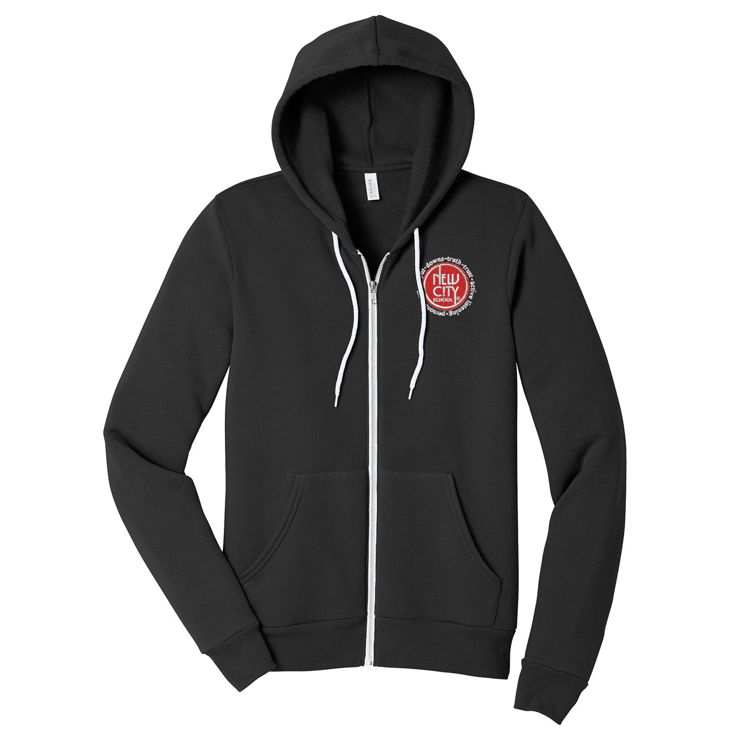 New City School - Rules Circle Unisex Bella+Canvas Zip Hoodie
