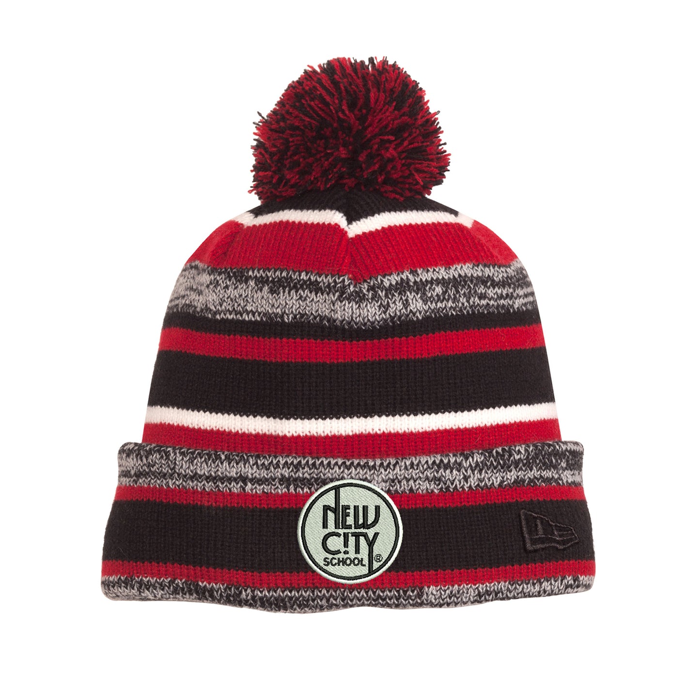 New City School - Circle New Era Pompom Beanie