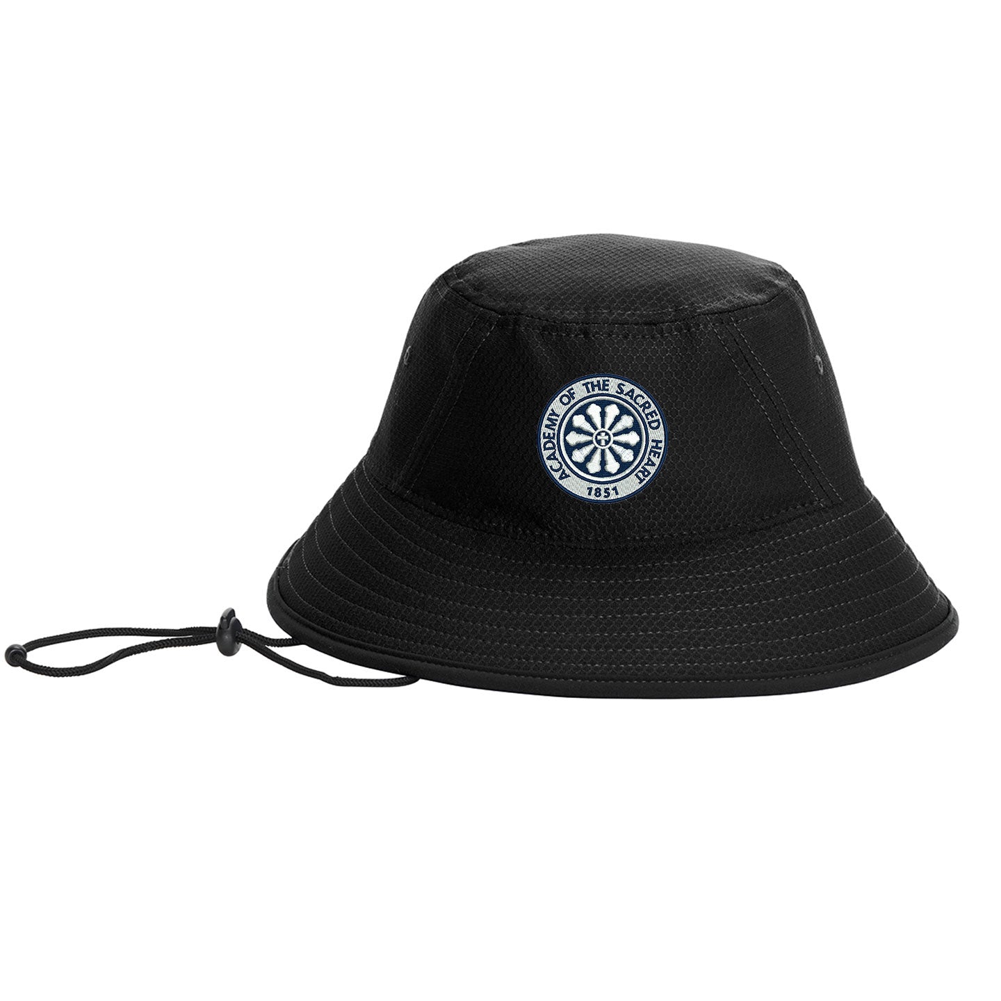 ASH -  Embroidered Rose Window New Era Hex Bucket Hat