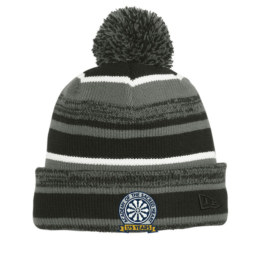 ASH -  Embroidered 175Years New Era Pom-pom Beanie