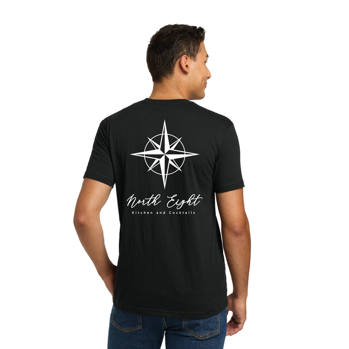 North Eight - Printed Left Chest and Back Next Level T Shirt