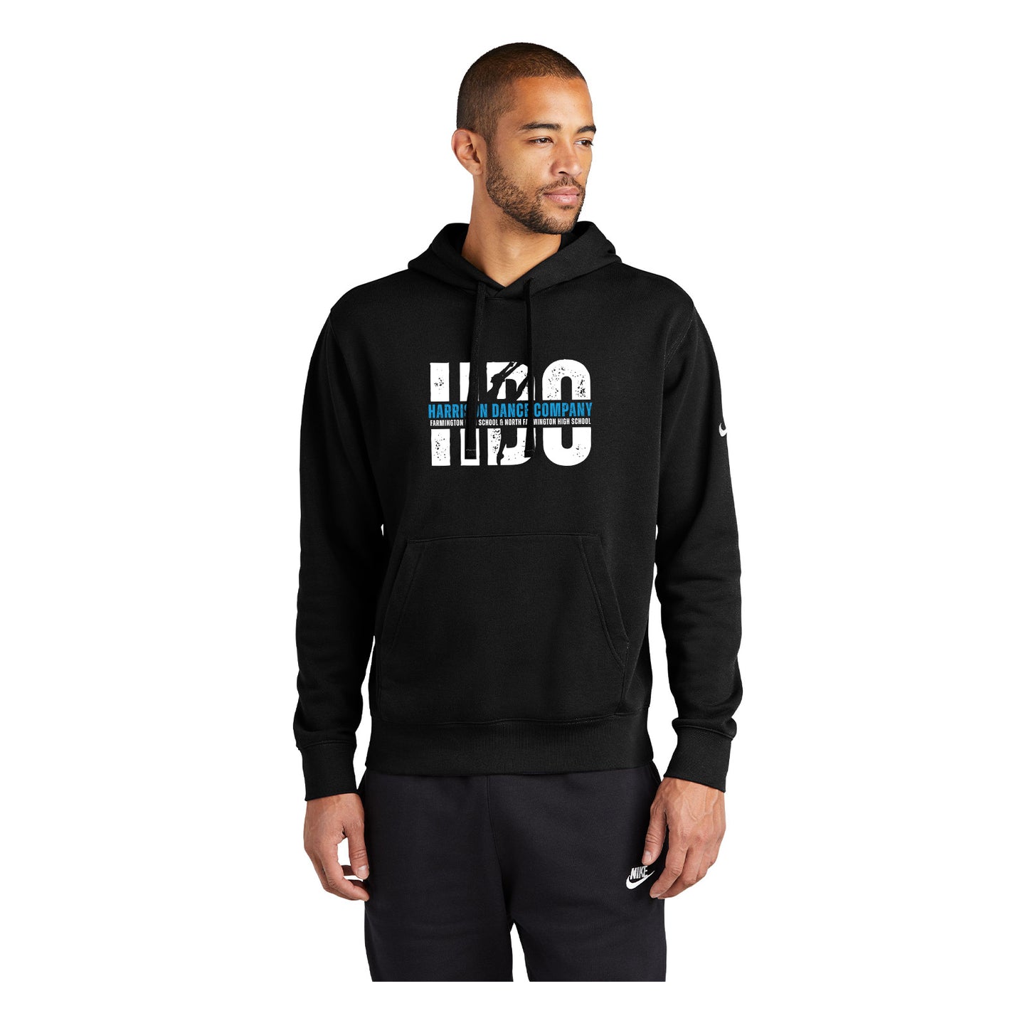 Harrison Dance Company - Nike Club Fleece Sleeve Swoosh Pullover Hoodie