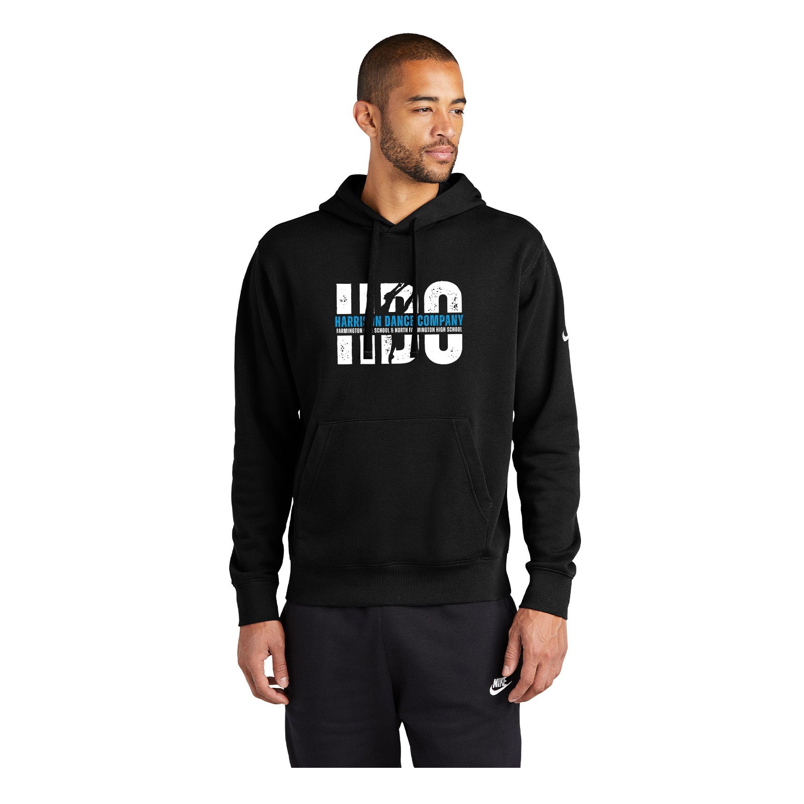 Harrison Dance Company - Nike Club Fleece Sleeve Swoosh Pullover Hoodie