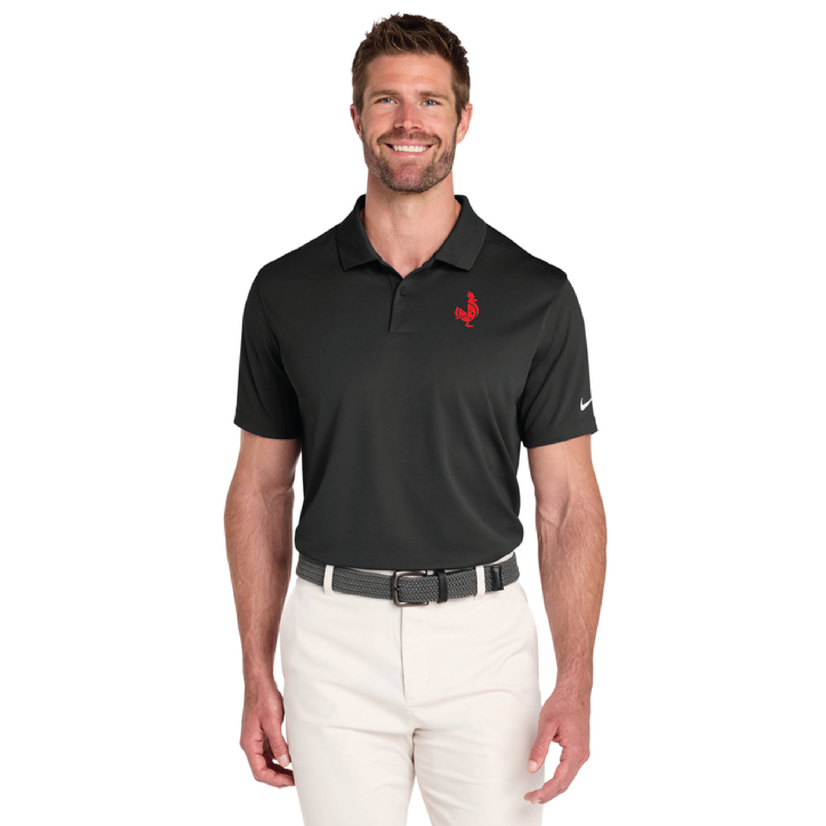 Saroki's Chicken - Embroidered Nike Victory Solid Polo with Sleeve