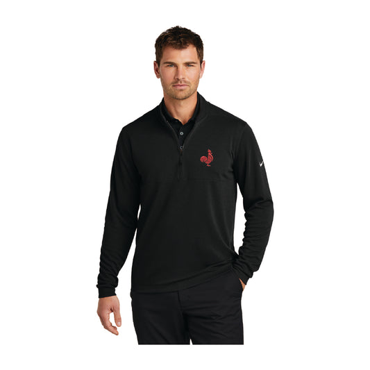 Saroki's Chicken - Embroidered Nike Textured 1/2 Zip Cover Up with Embroidery