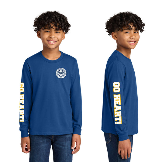 ASH - Go Heart! Printed Youth Next Level Cotton Long Sleeve