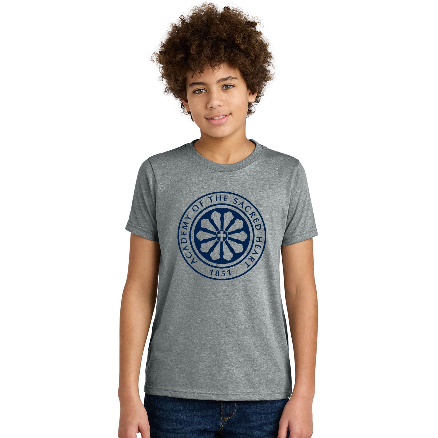 ASH - Printed Rose Window Youth Next Level Blend Tee