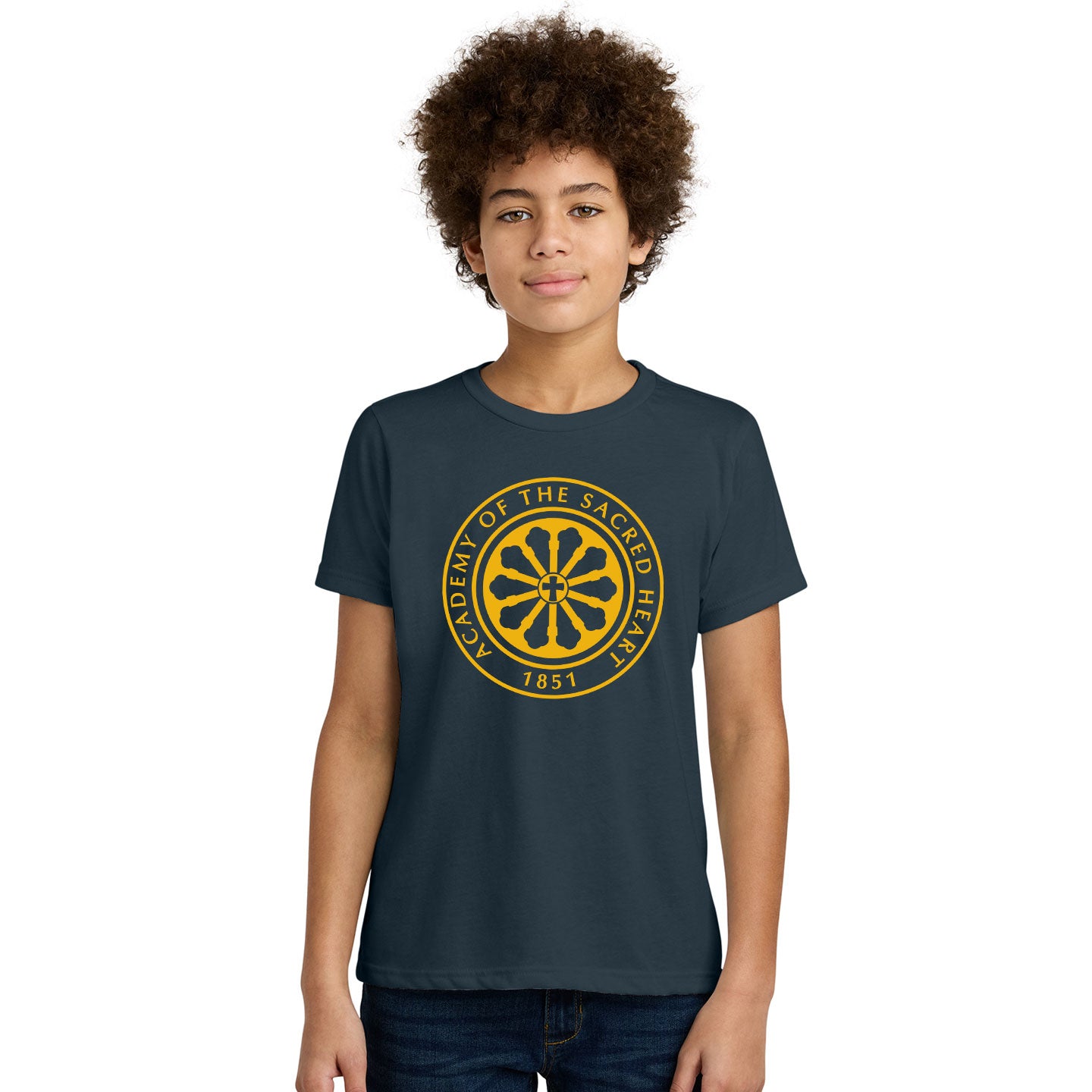 ASH - Printed Rose Window Youth Next Level Blend Tee