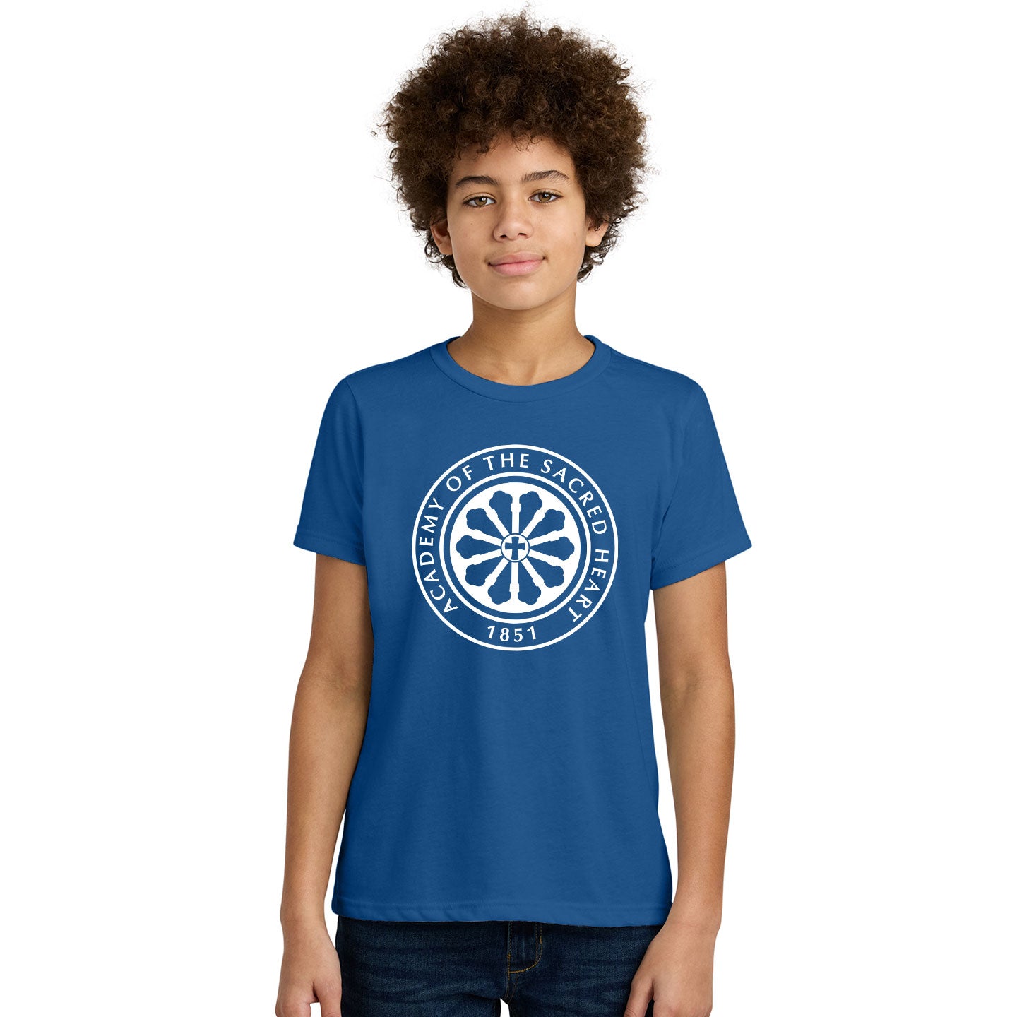 ASH - Printed Rose Window Youth Next Level Blend Tee