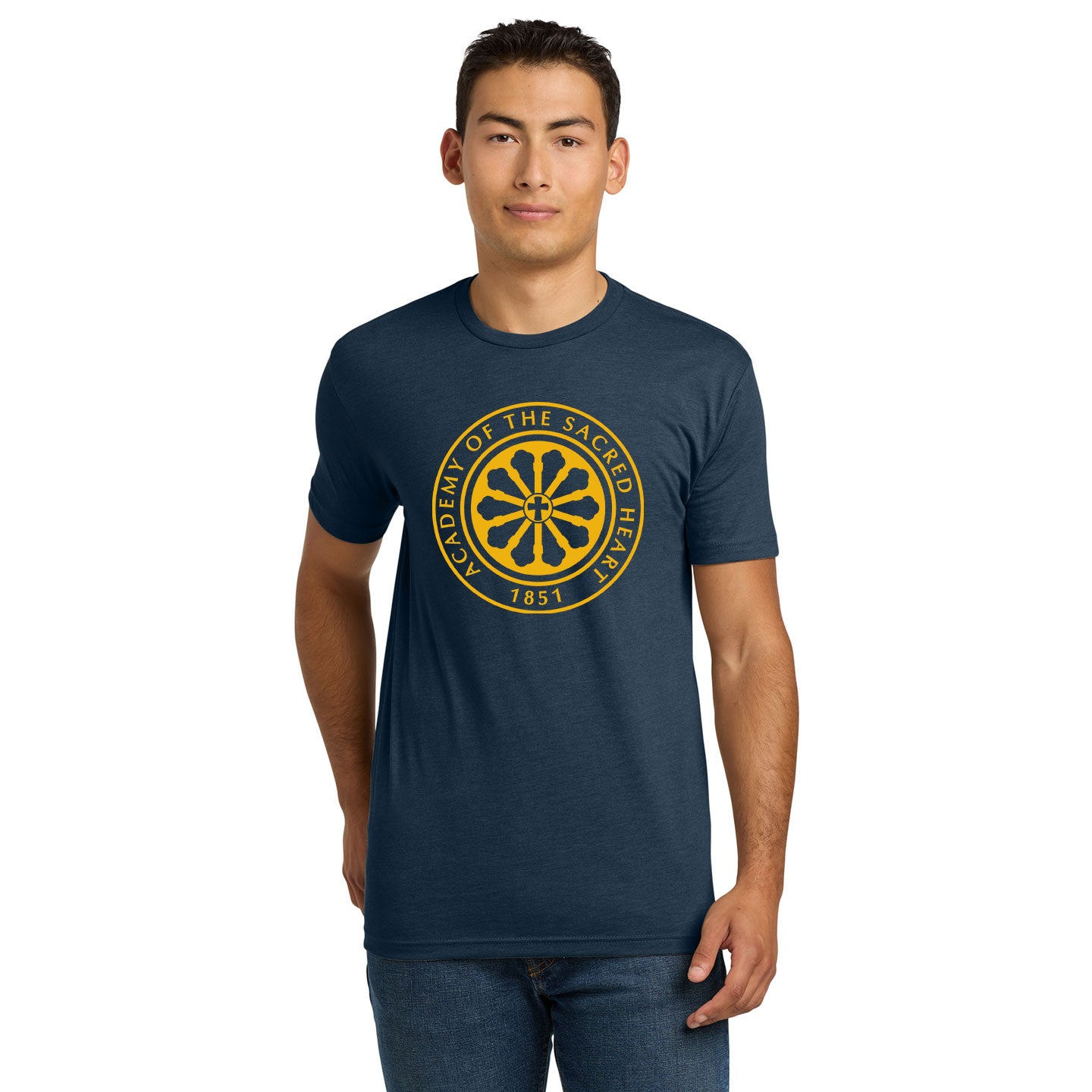 ASH - Printed Rose Window Unisex Next Level Blend Tee