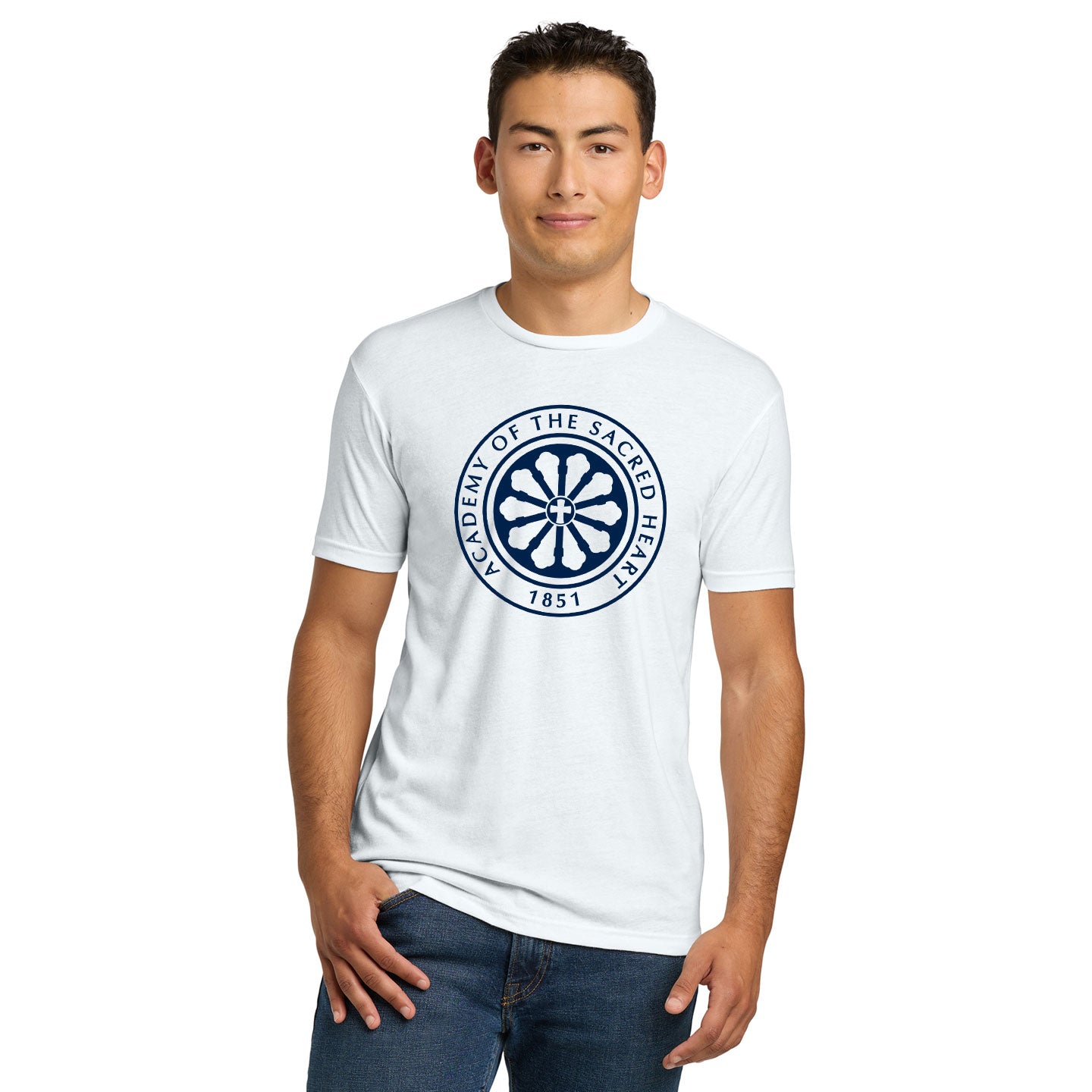 ASH - Printed Rose Window Unisex Next Level Blend Tee