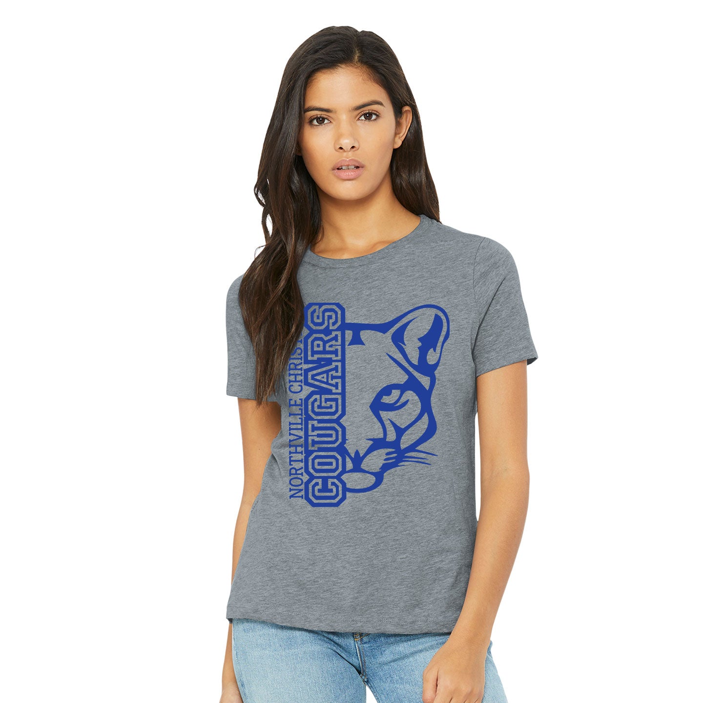 NVCS - Cougar Face Relaxed Womens Tee