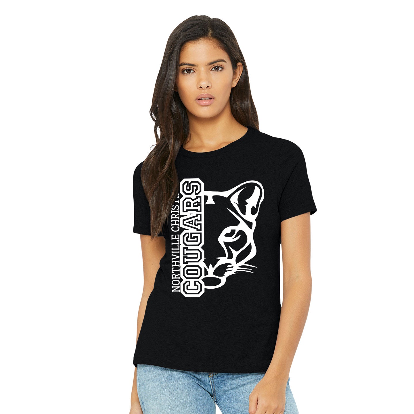 NVCS - Cougar Face Relaxed Womens Tee