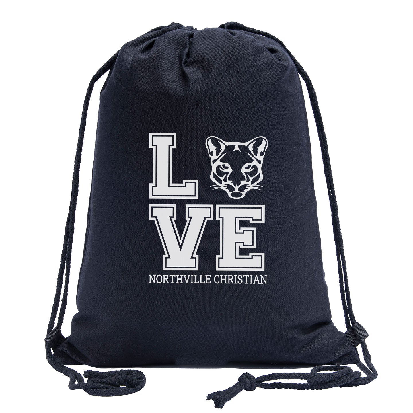 NVCS - Cougar Love Cotton Draw String Bag