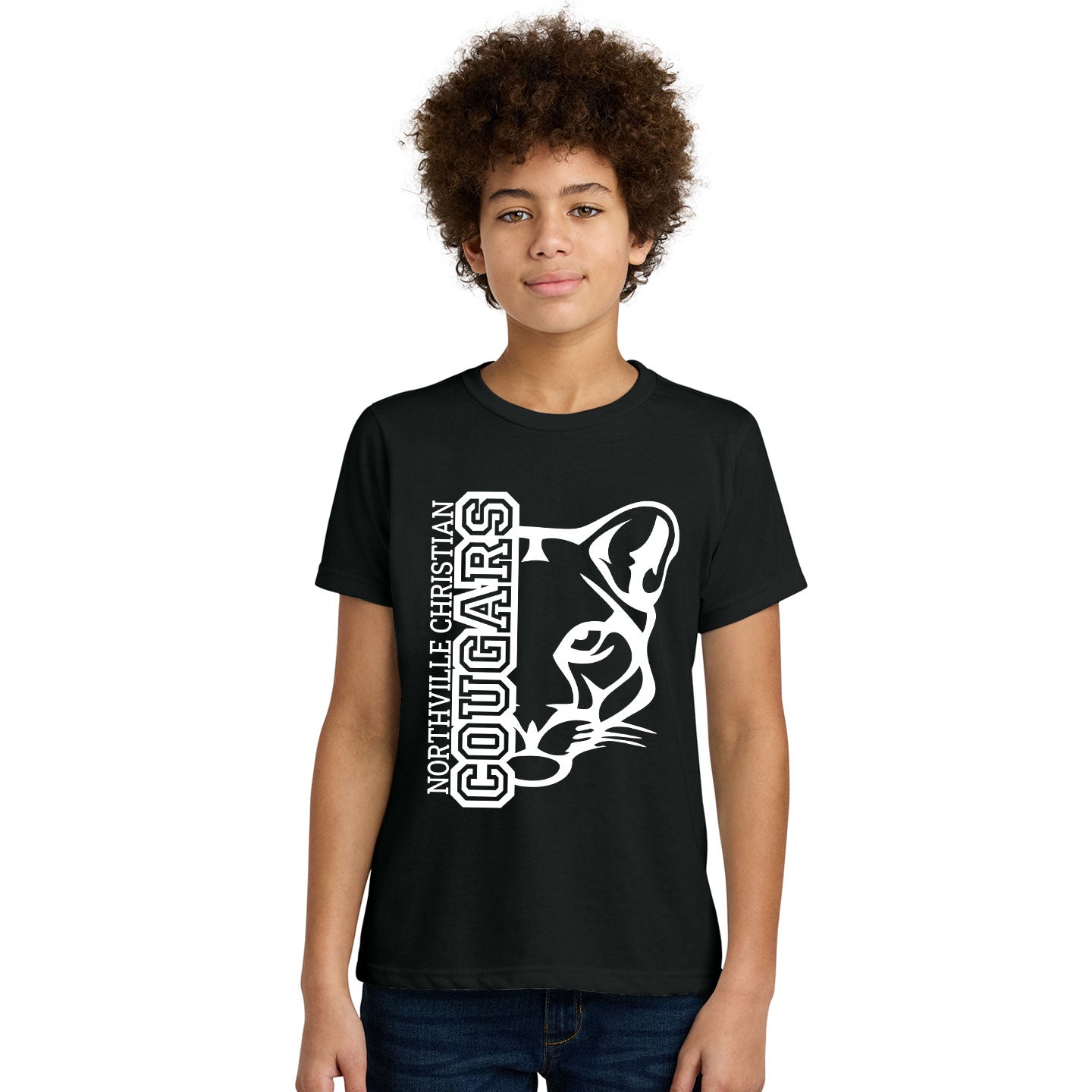 NVCS - Cougar Face Youth Blend T-Shirt