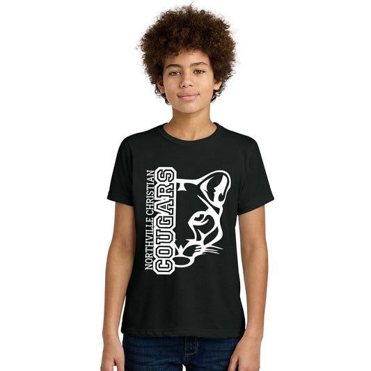 NVCS - Cougar Face Youth Blend T-Shirt