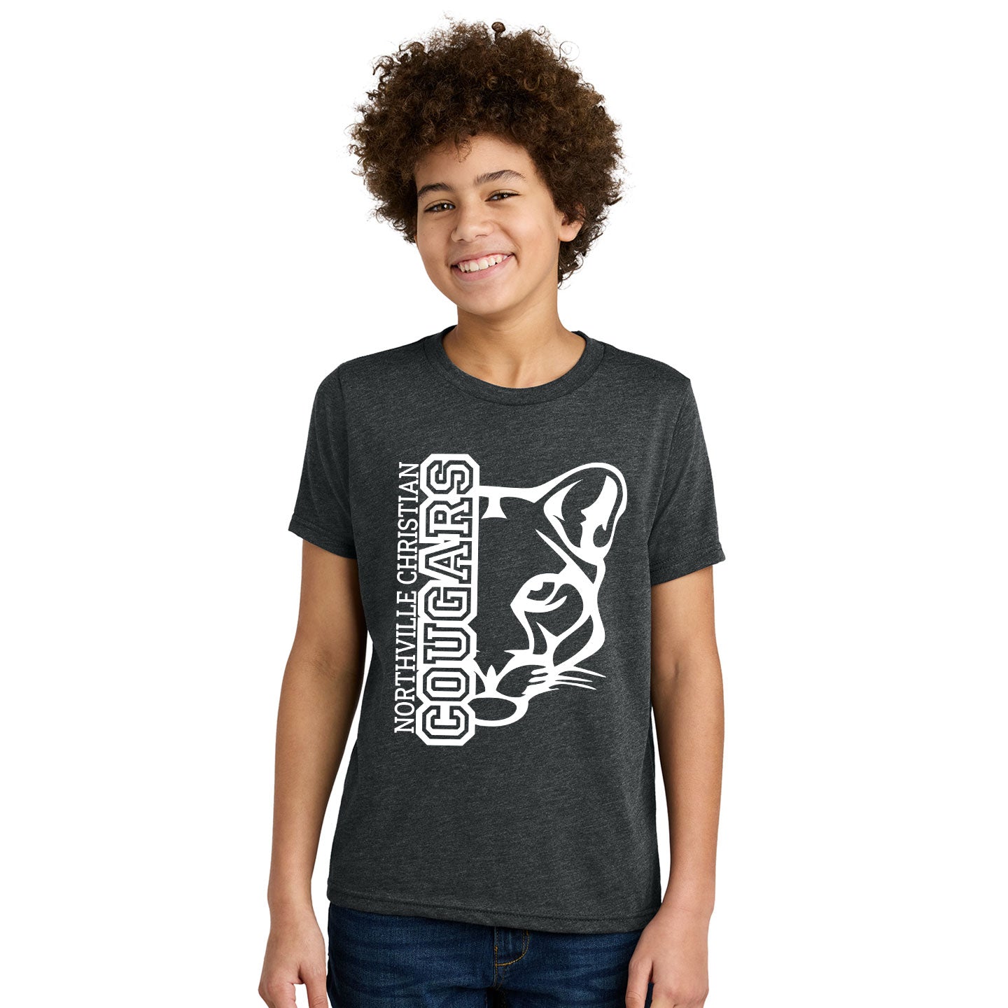 NVCS - Cougar Face Youth Blend T-Shirt